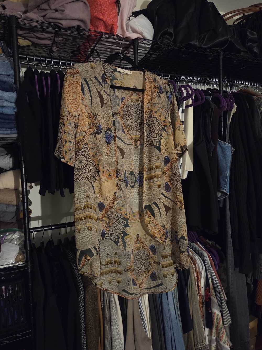 Women's Multi Color Kimono